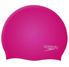 Speedo Moulded Silicone Cap Pink Adults